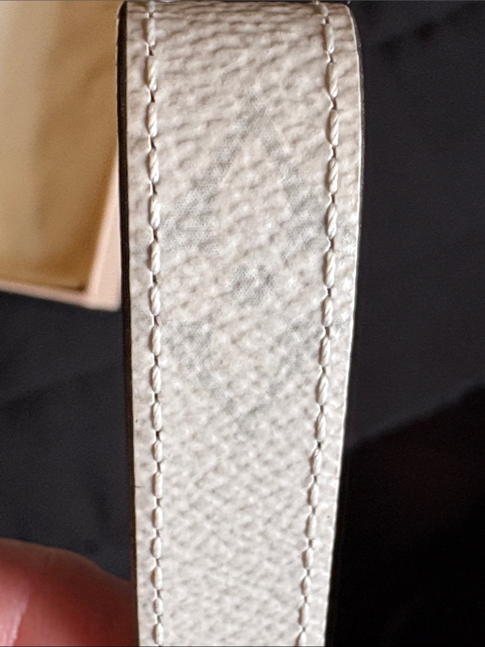 Authentic Louis Vuitton Dragonne Key Strap with Silver Hardware - Picture 10 of 14